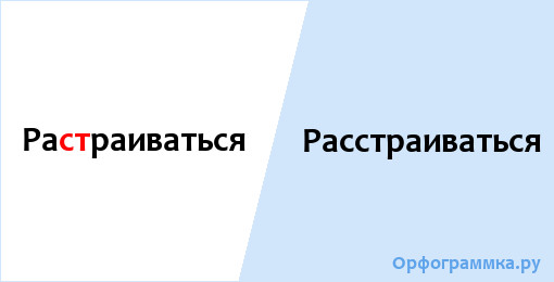 Расстроилась как пишется