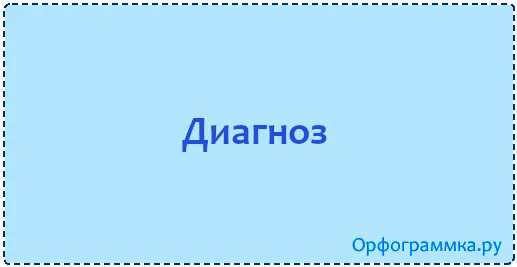 диагноз