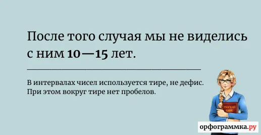 интервал-тире