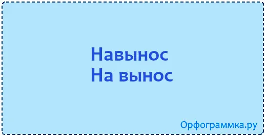 навынос