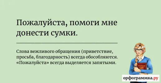 пожалуйста-запятая