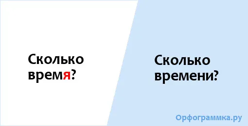 сколько времени
