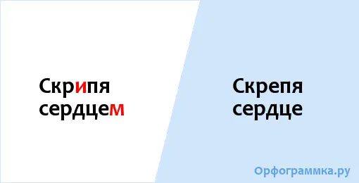 скрепя сердце