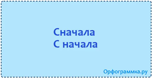 с-начала