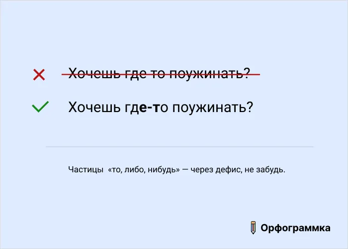 То, либо, нибудь: пишется через дефис